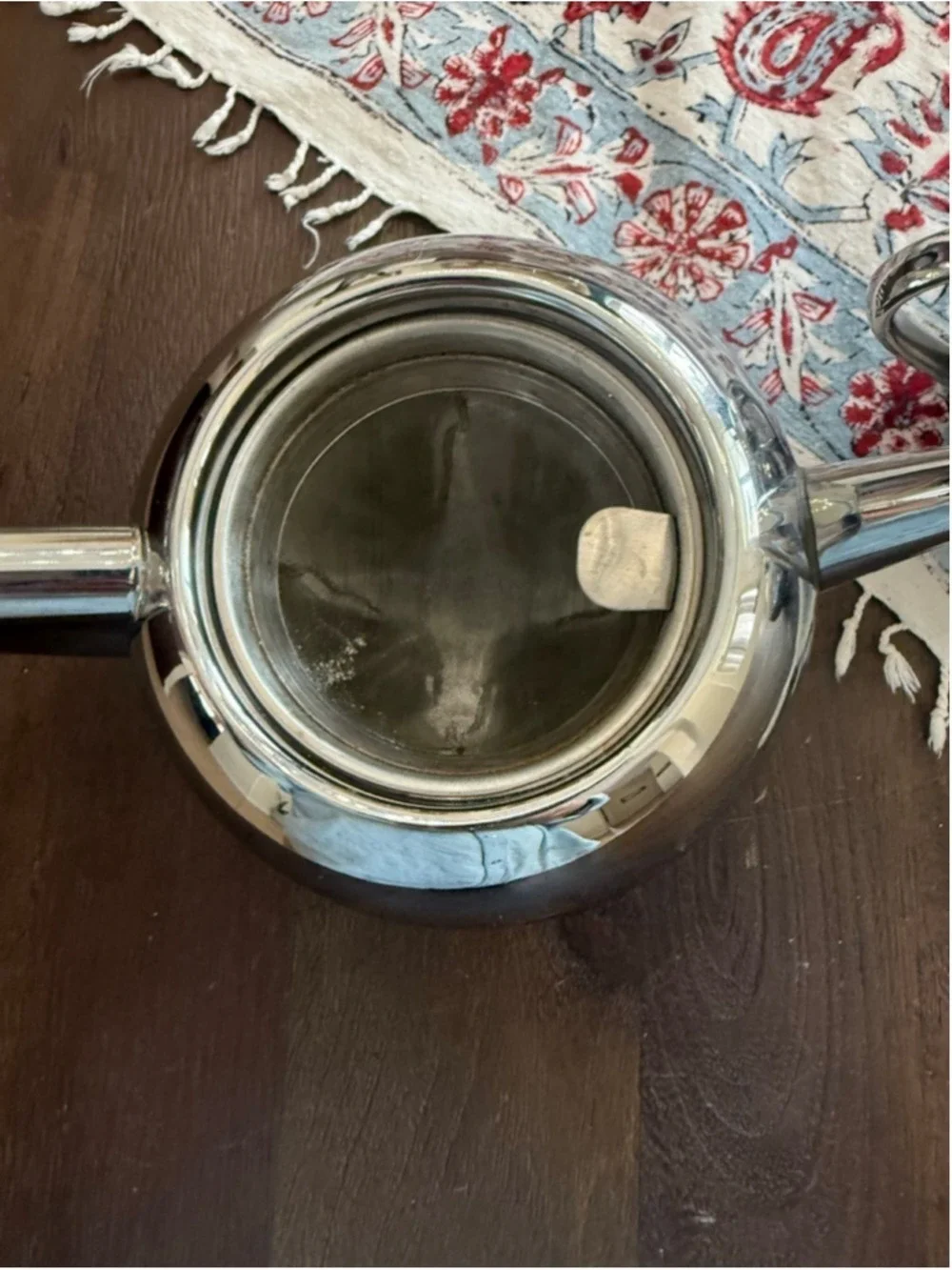 Bredemeijer Bella Crome outside stainless Steele inside. 6 pieces modern, atomic